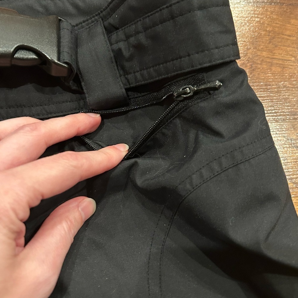Vintage Obermeyer Skiwear Insulated Pants Black Women's Size 12 Stirrup Snow - Picture 5 of 9